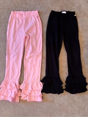 Girls Ruffle Butts Pants Size 8